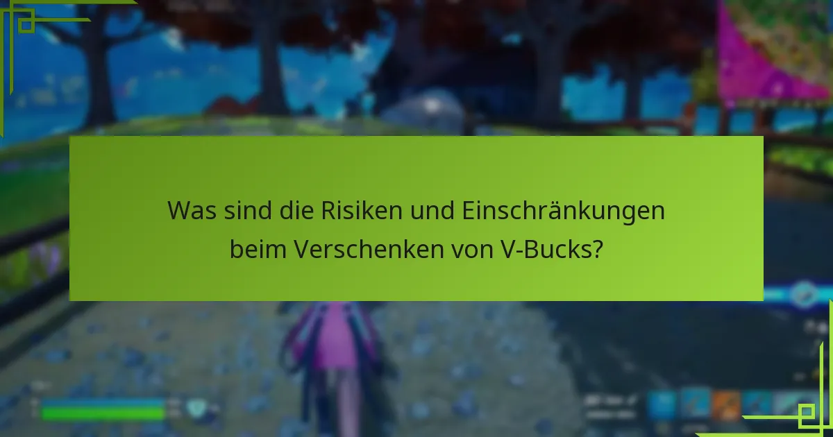 Wem kann ich V-Bucks senden?
